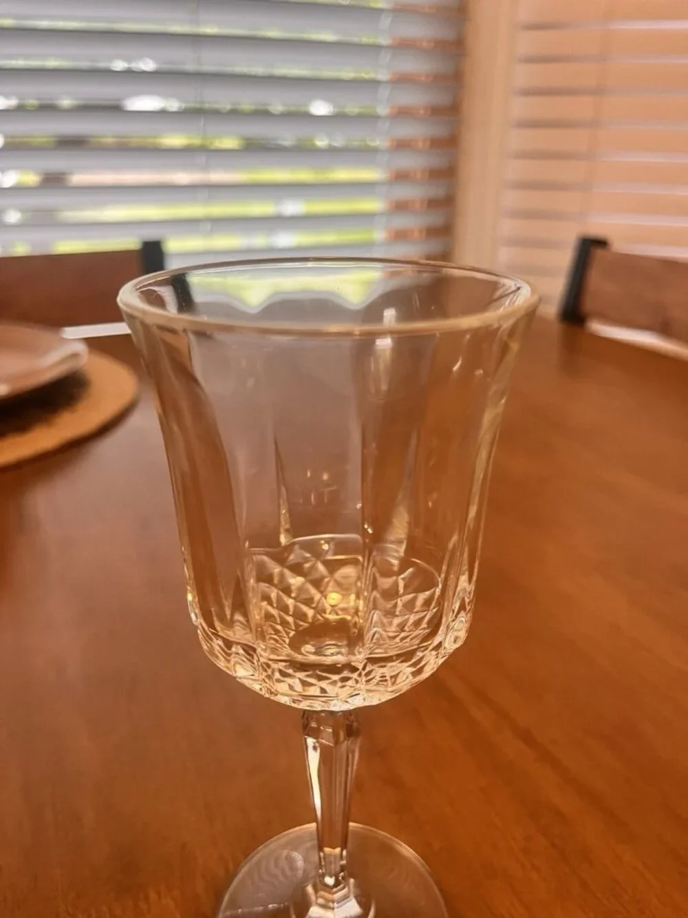 Vintage Anchor Hocking Crystal Wine Glass From The Legacy Collection